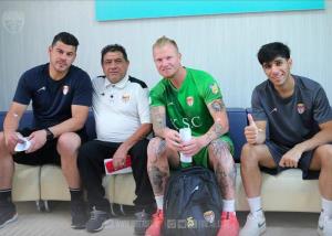 بازیکنان و مربیان فولاد خوزستان در آزمایش های پیش فصل 