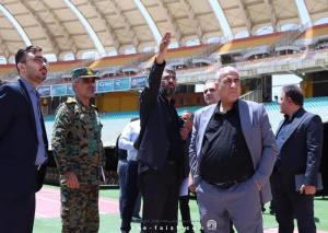 بازدید دبیر سازمان لیگ و مسئول لیگ برتر از ورزشگاه نقش جهان
