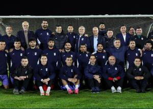 حضور رئیس جمهور در تمرین تیم ملی فوتبال ایران
