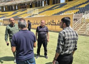 حضور مدیر روابط عمومی و امور فرهنگی سازمان لیگ در ورزشگاه نقش جهان